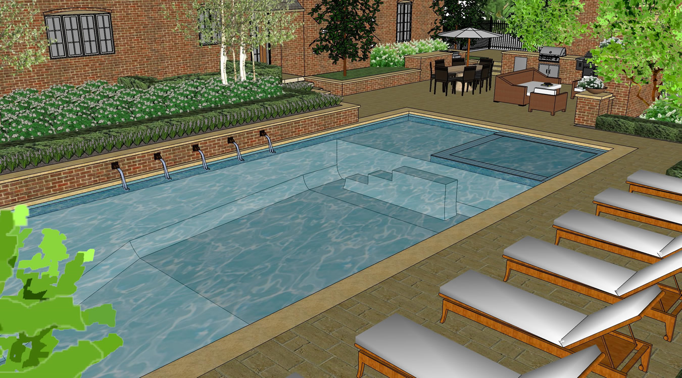 Pool Terrace  Pool Design Gallery of Given Pool Designs LLC Kansas City swimming pool design