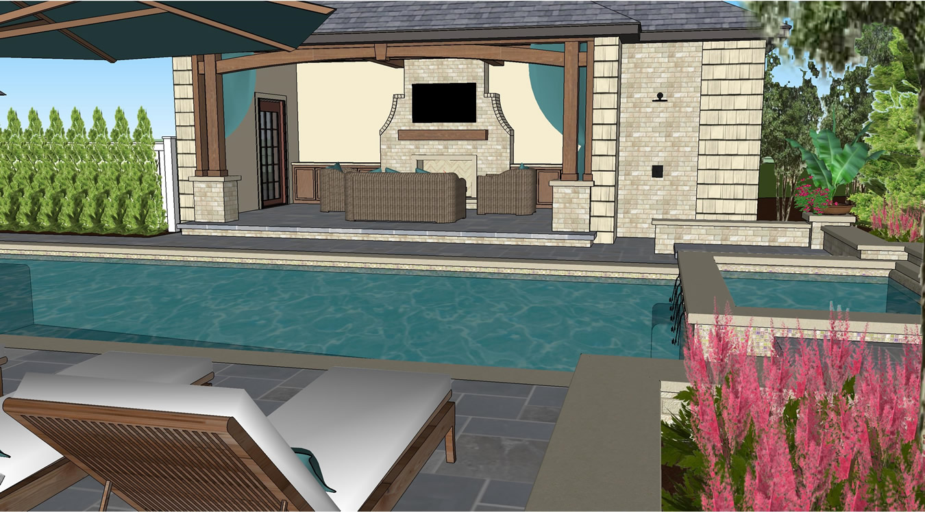 Traditional Pool House   Pool Design Gallery of Given Pool Designs LLC Kansas City swimming pool design