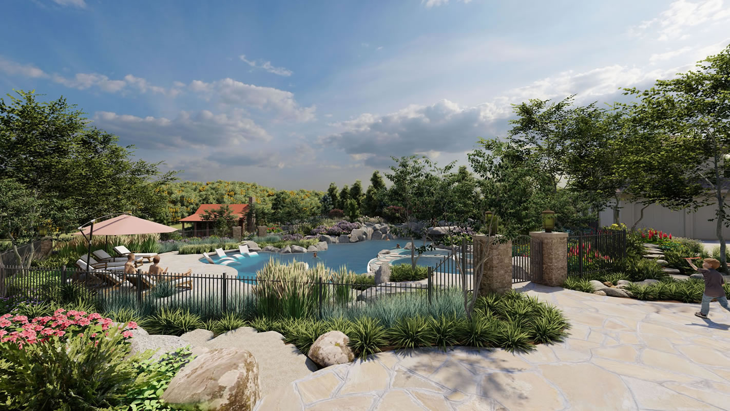 Backyard Waterpark Gallery of Given Pool Designs LLC Kansas City swimming pool design