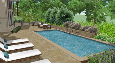 Click here for Mediterranean Pool Design 