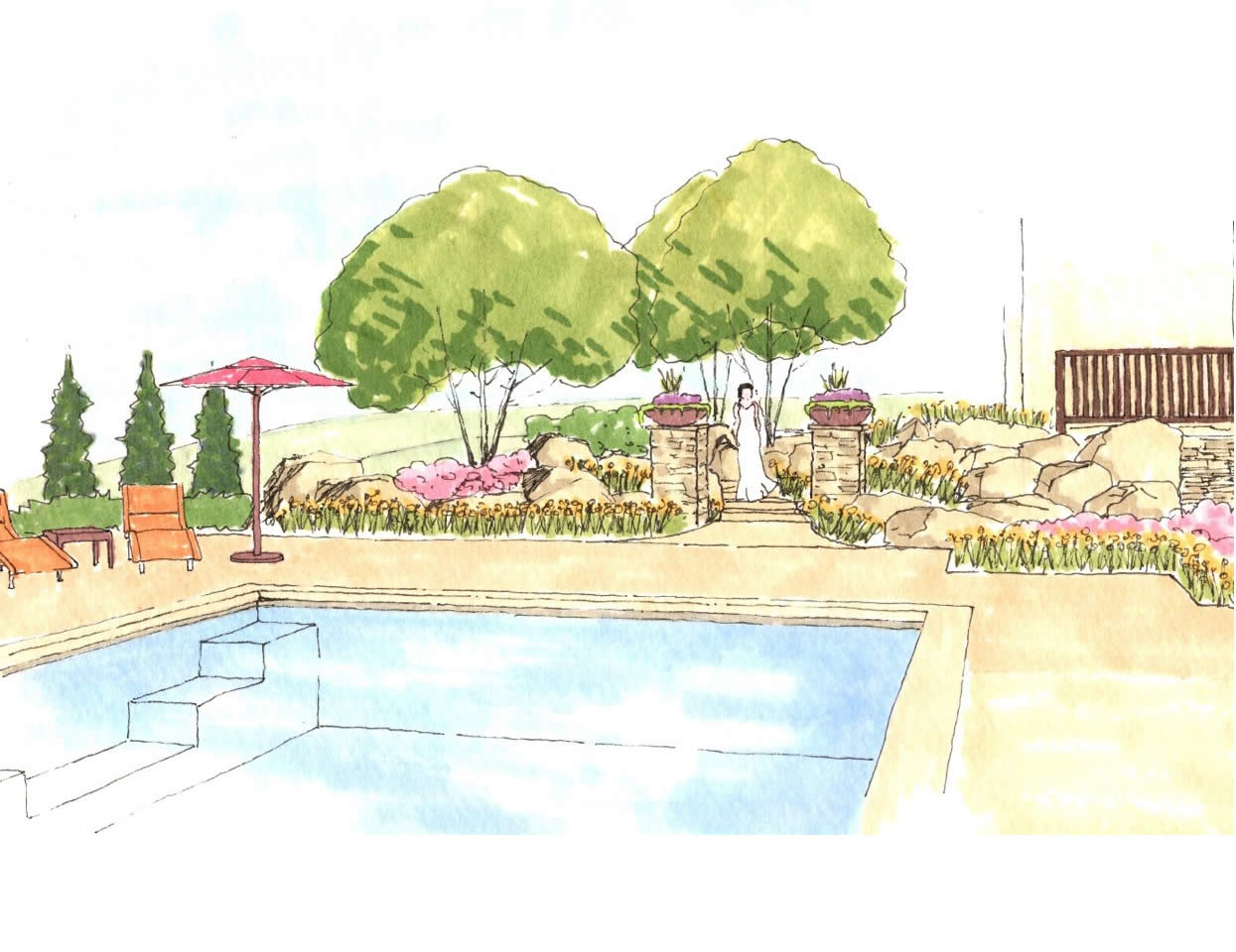 Pool Terrace  Pool Design Gallery of Given Pool Designs LLC Kansas City swimming pool design