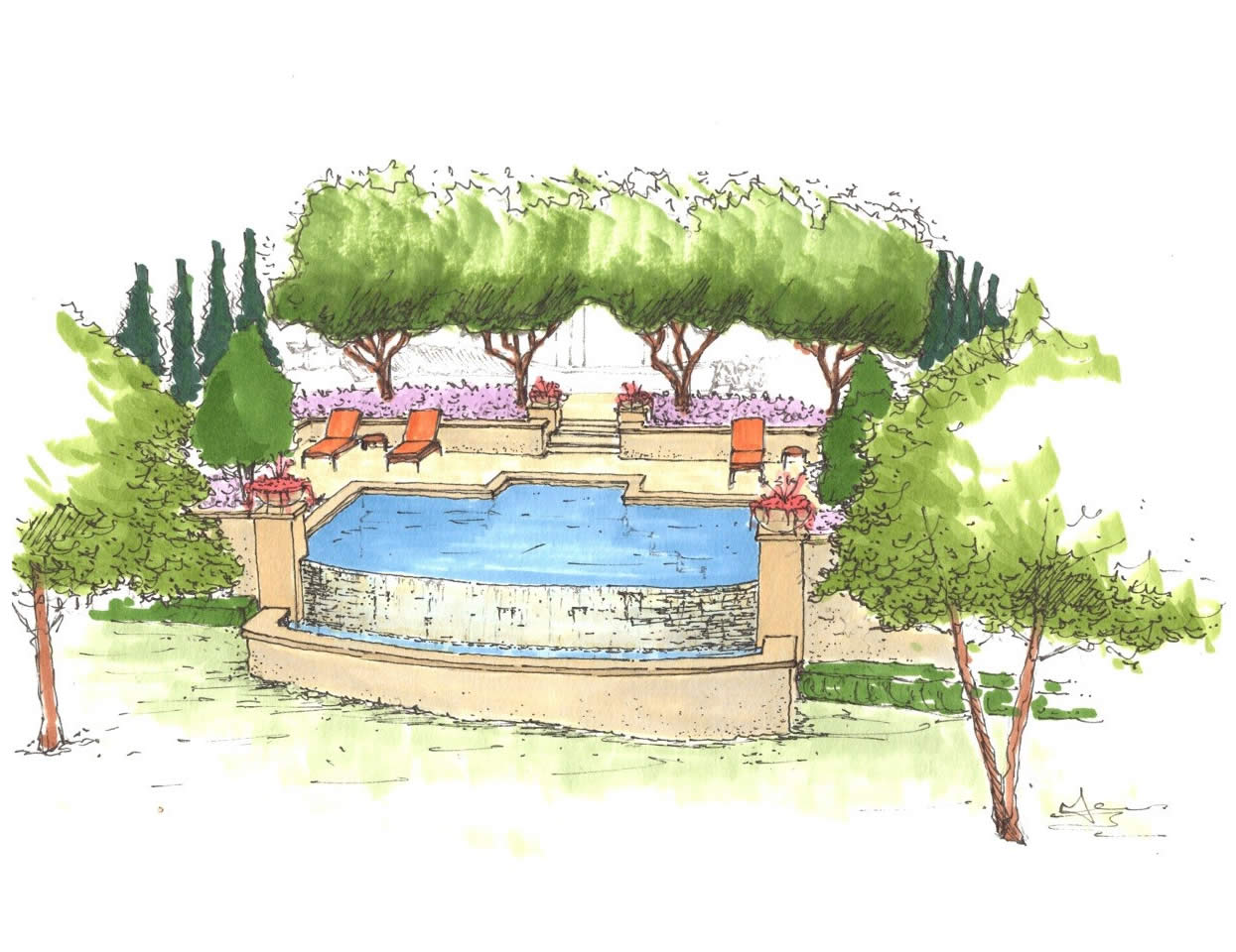 Pool Terrace  Pool Design Gallery of Given Pool Designs LLC Kansas City swimming pool design